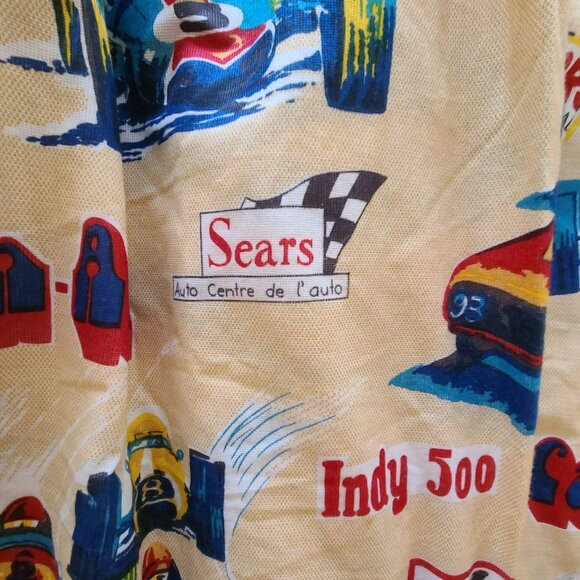 Vintage 1960's/70's Nascar Race Car Curtains (set of 2) / Grand Prix / F… - Picture 7 of 10